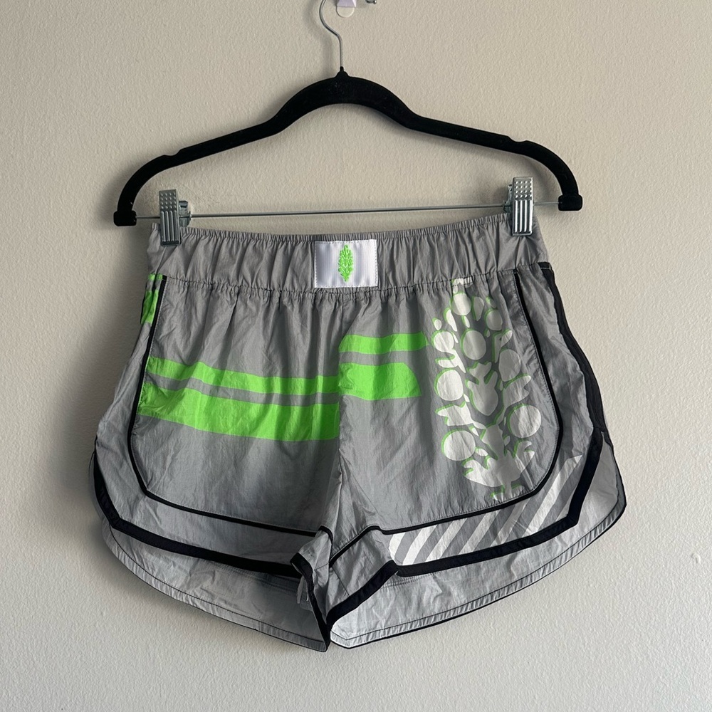 NWOT Free People Movement Varsity Blues Printed Logo Shorts - Picture 4 of 8